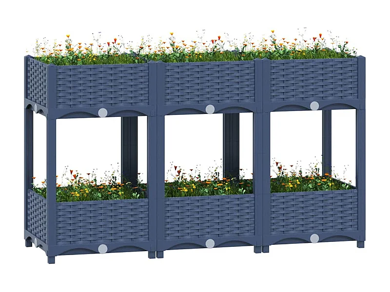 Hochbeet 120x40x71 cm Polypropylen