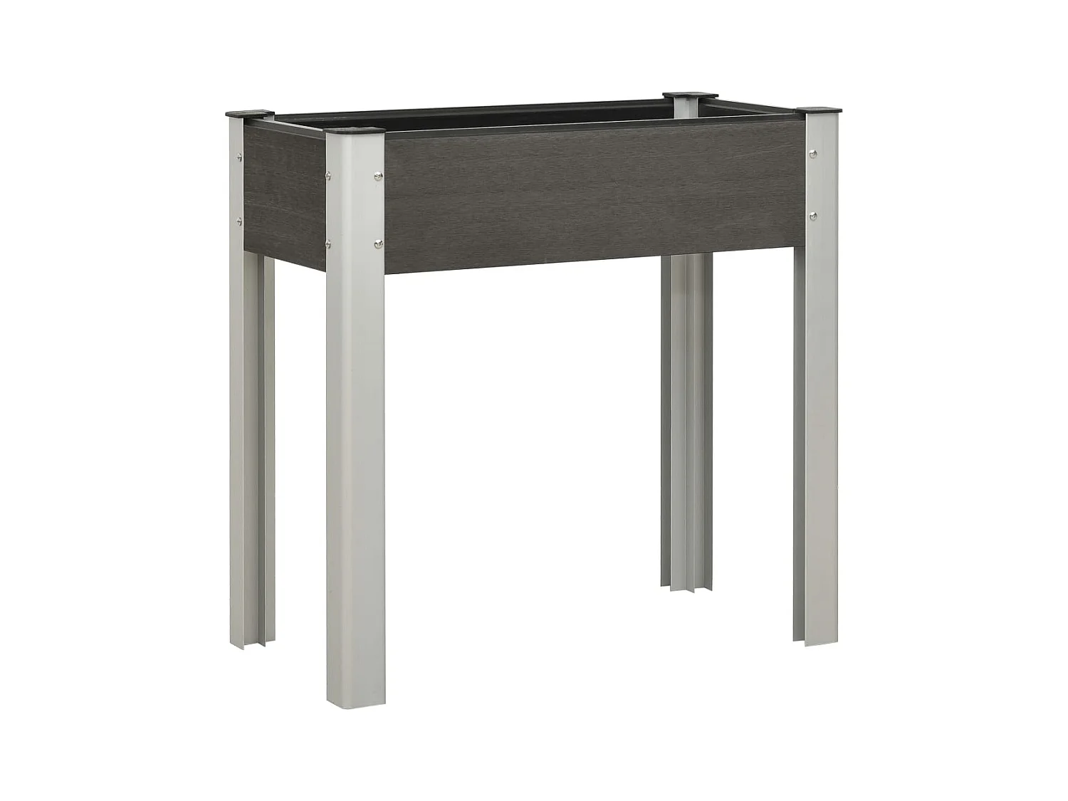 Verhoogd tuinbed 75x40x75 cm WPC Grijs