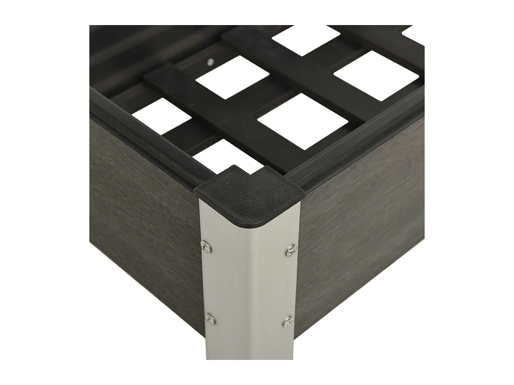 Verhoogd tuinbed 75x40x75 cm WPC Grijs