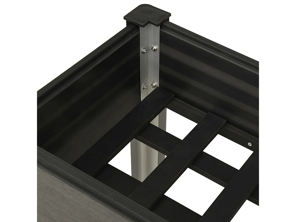 Verhoogd tuinbed 75x40x75 cm WPC Grijs