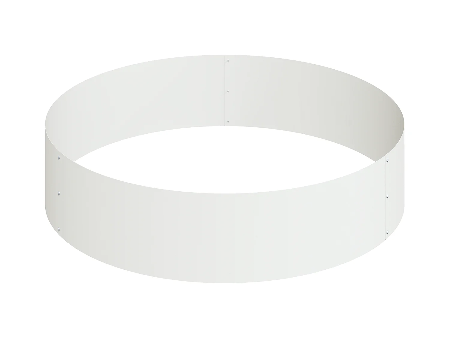 Grande pentola di metallo in acciaio/acciaio verniciato a polvere bianca grande