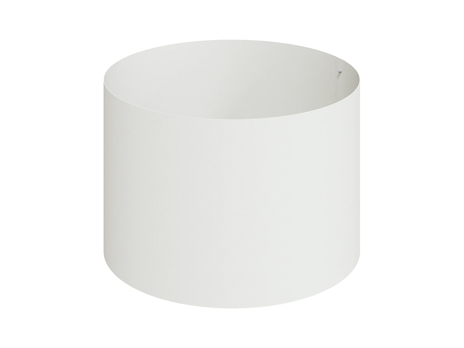 Grande pentola di metallo in acciaio/acciaio verniciato a polvere bianca grande