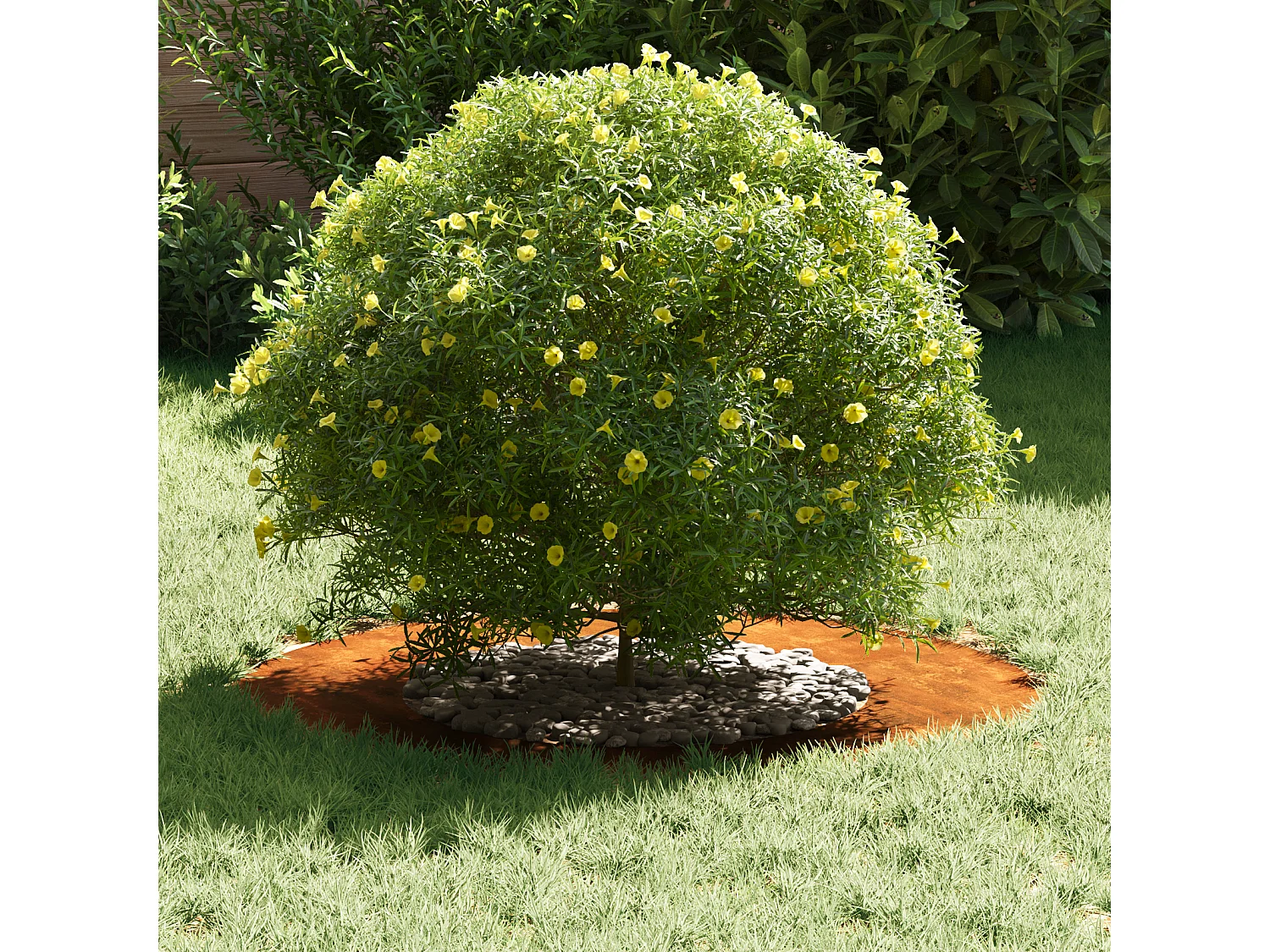 Cortenstaal plantenbak Cortenstaal 70 cm diameter Duurzaam