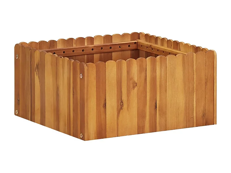 Letto da giardino rialzato 50x50x25 cm Legno massello di acacia