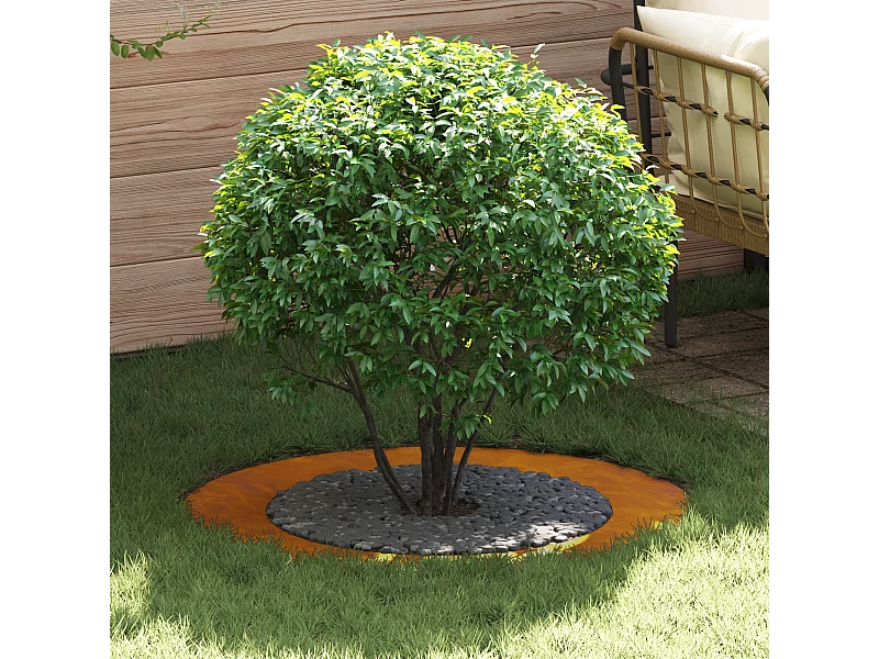 Pot de fleurs en acier corten Acier corten Grand