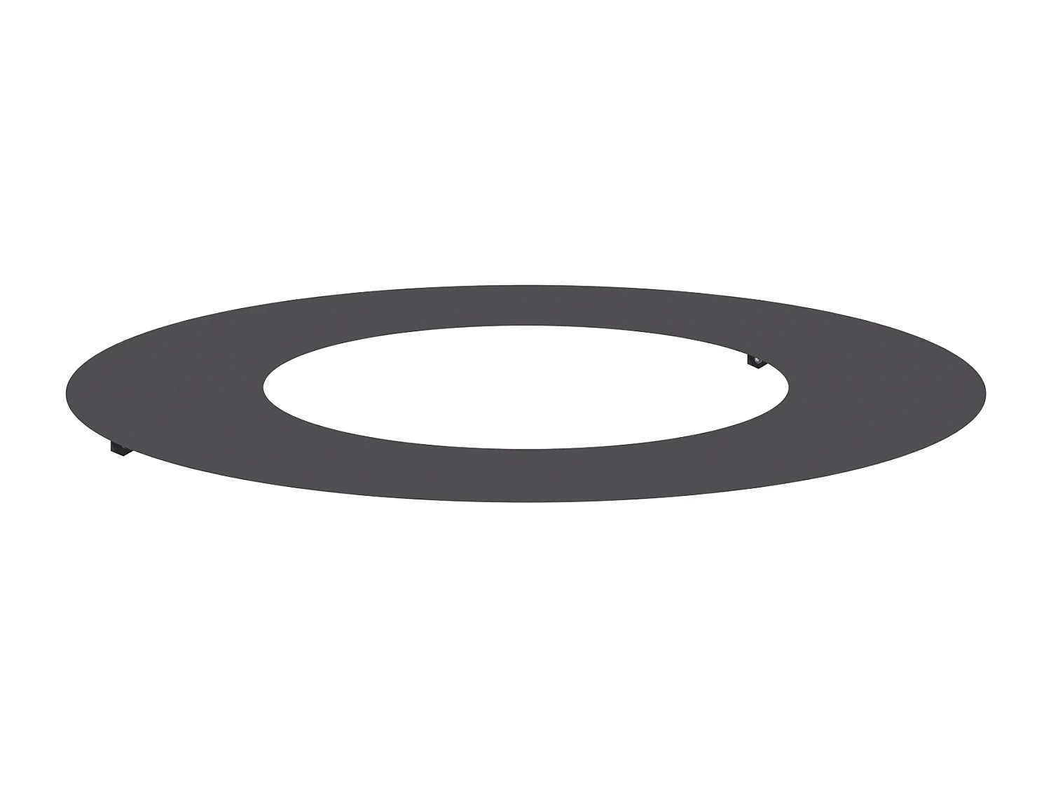 Anneau de Pot en Métal Noir 70 cm de diamètre