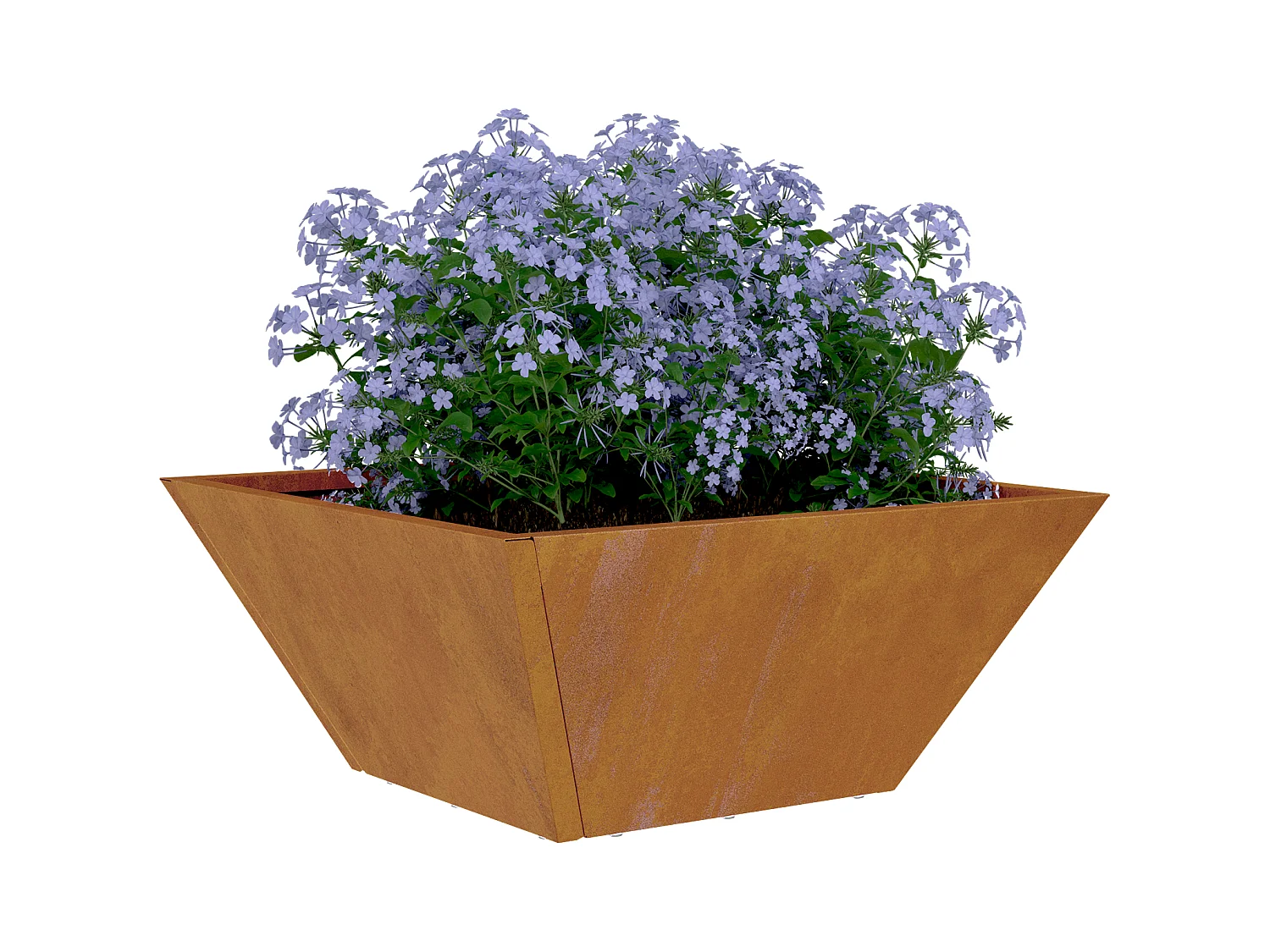 Pots en métal Acier résistant aux intempéries 35 x 35 x 15 cm