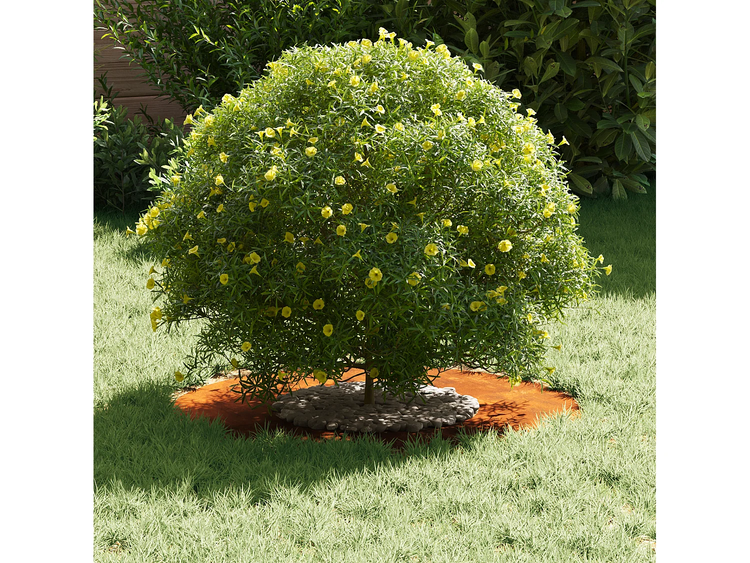 Cortenstalen pot Cortenstaal grote decoratieve inleg