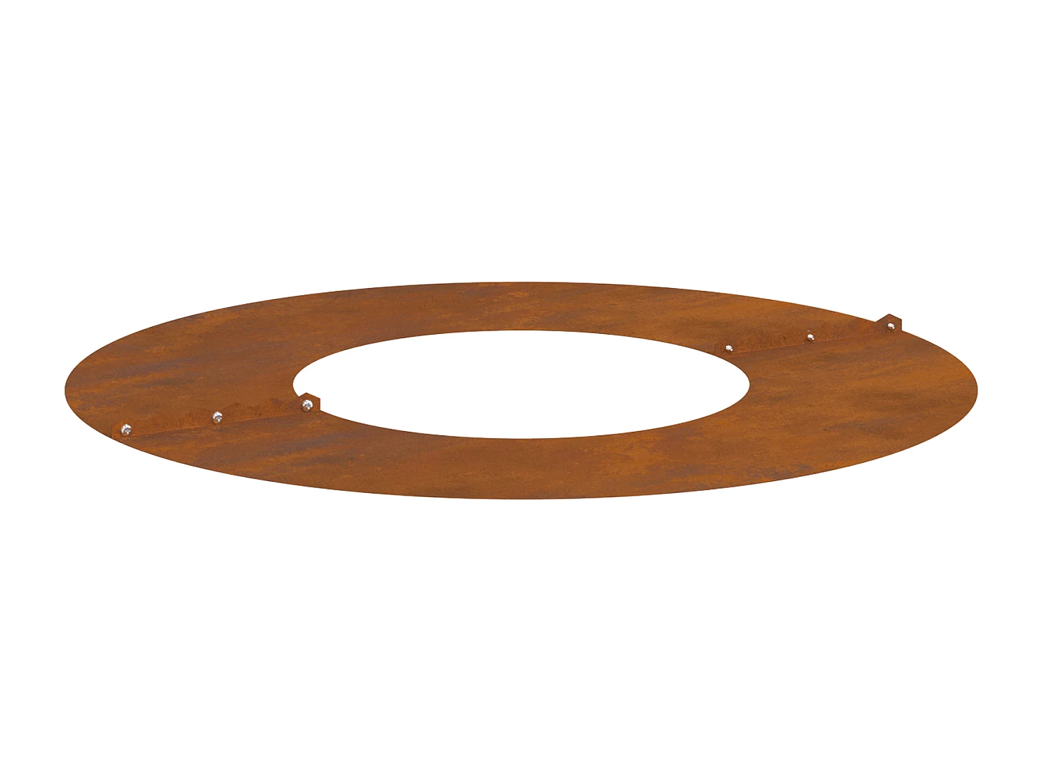 Pot en Acier Corten Acier corten Grand Incrustations Décoratives