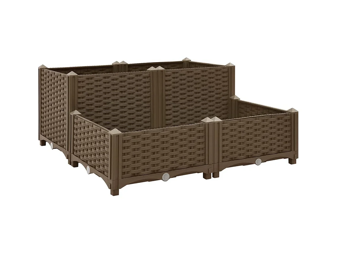 Verhoogd bed 80x80x38 cm Polypropyleen