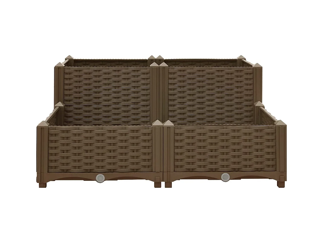 Verhoogd bed 80x80x38 cm Polypropyleen