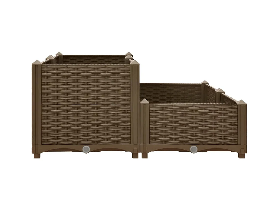 Verhoogd bed 80x80x38 cm Polypropyleen