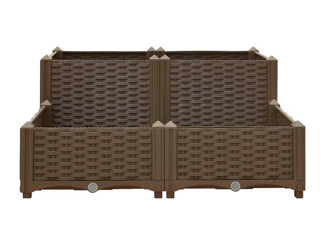 Jardinera elevada 80x80x38 cm Polipropileno