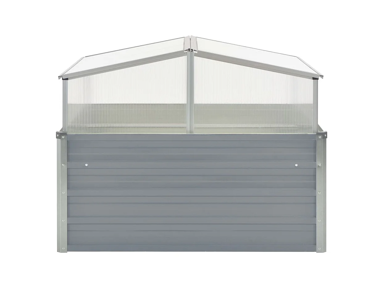 Serre 100 x 100 x 85 cm Grise Acier galvanisé