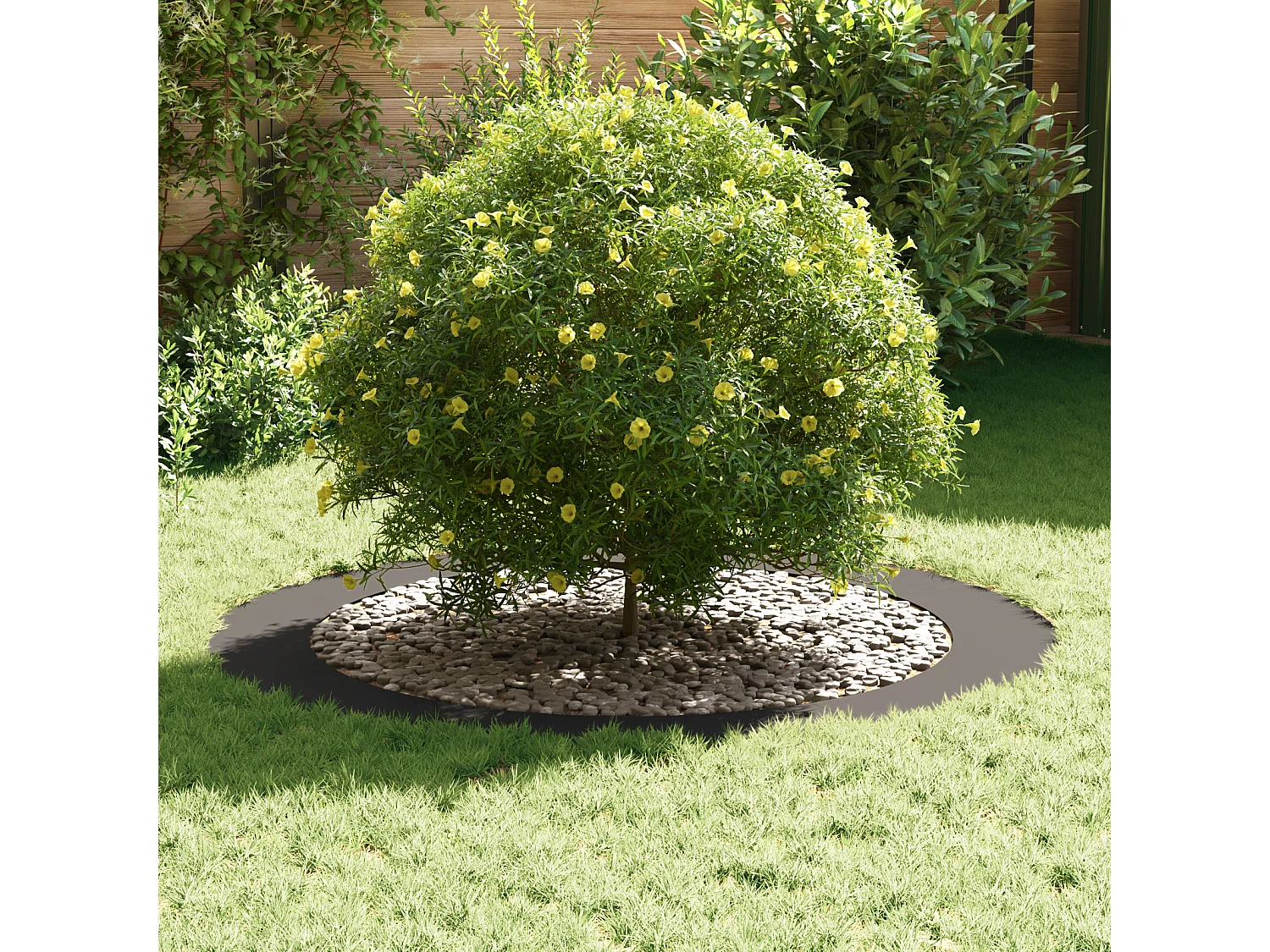 Grand pot en métal Noir Métal Grand Incrustations décoratives