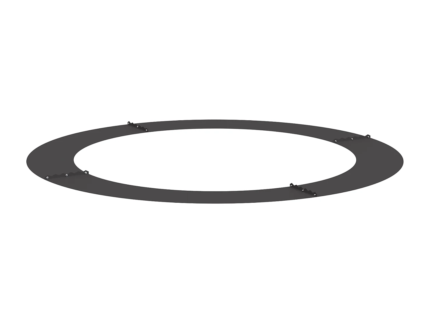 Grand pot en métal Noir Métal Grand Incrustations décoratives