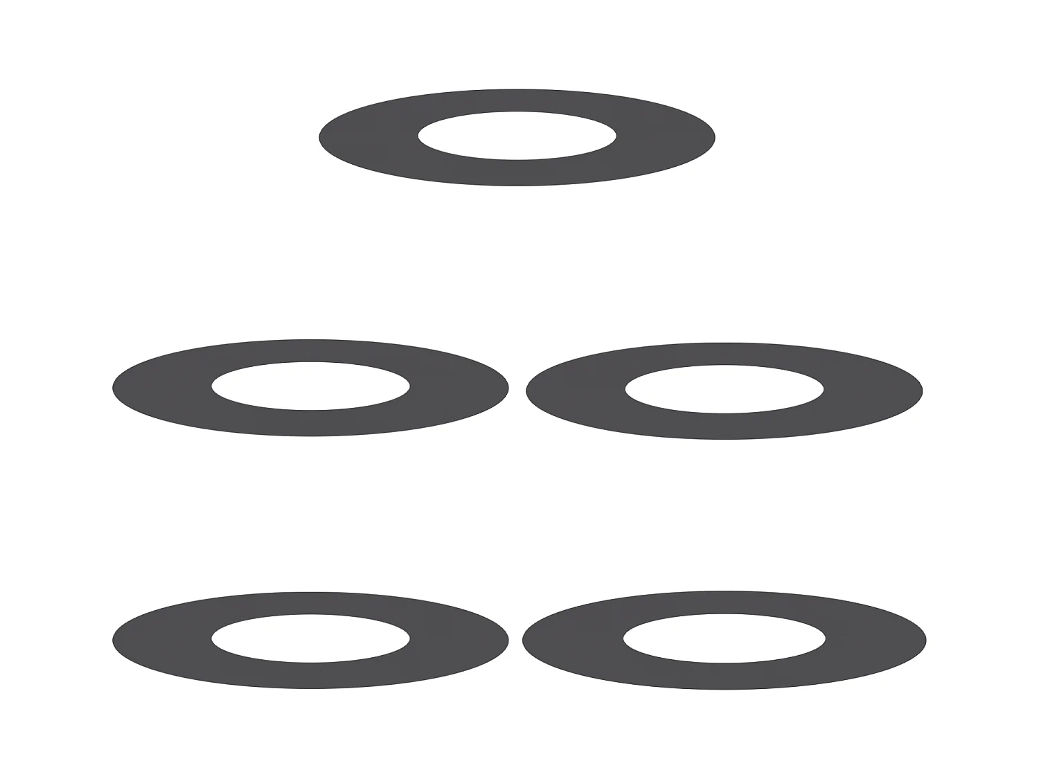 Macetas de plástico negras medianas apilables de plástico