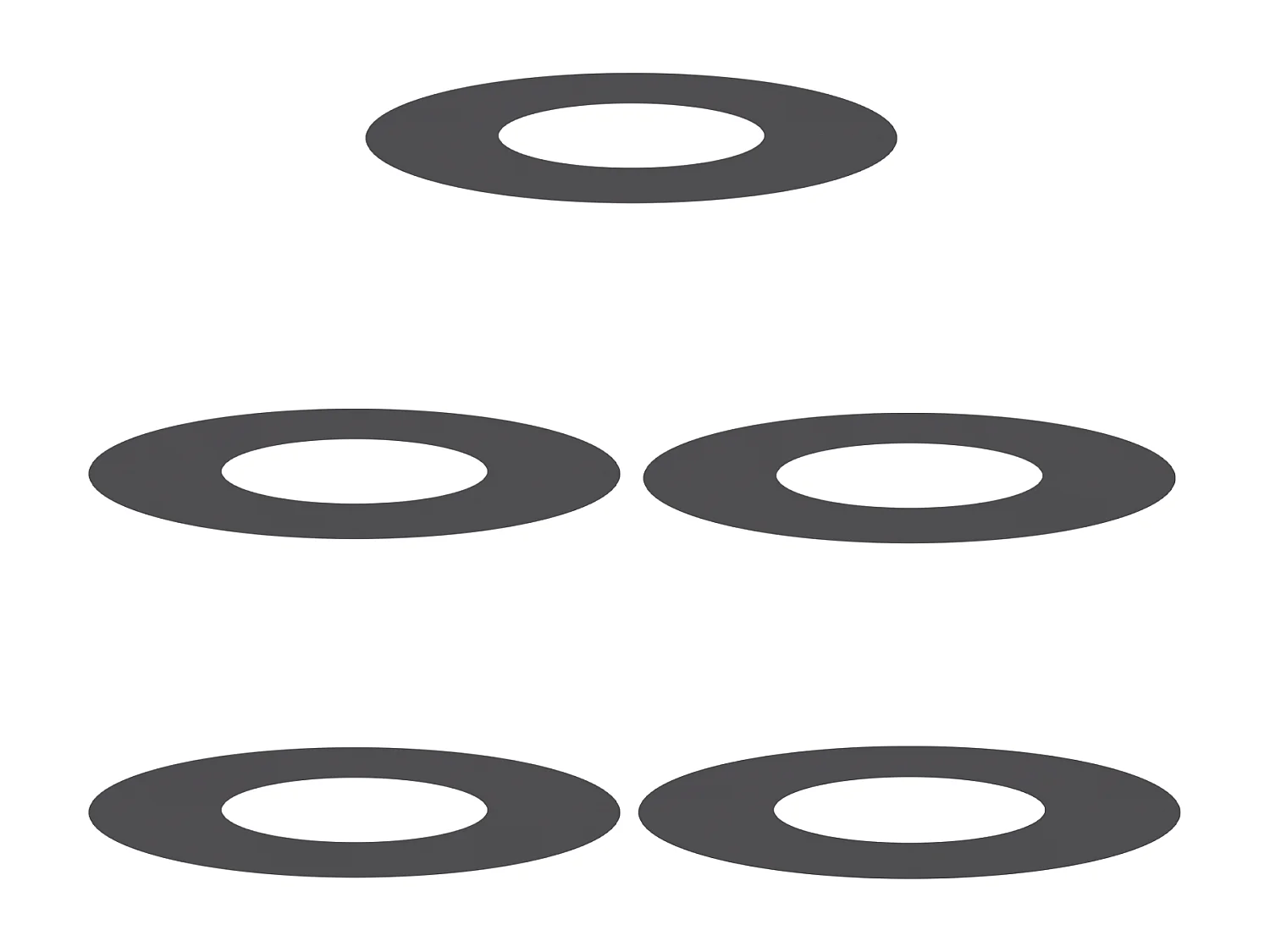 Pots en plastique Noir Plastique Moyen Empilable