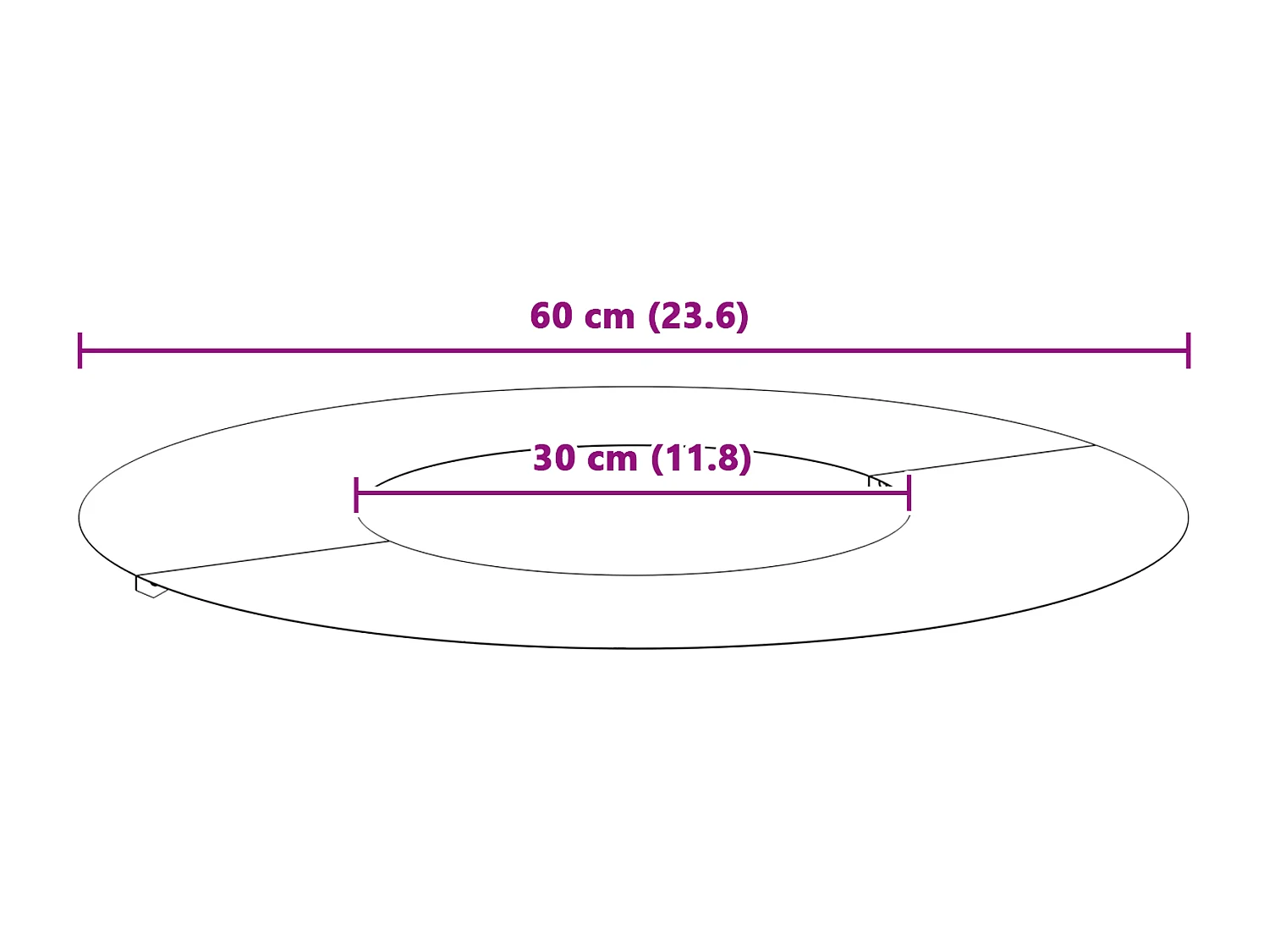 Pots en plastique Noir Plastique Moyen Empilable