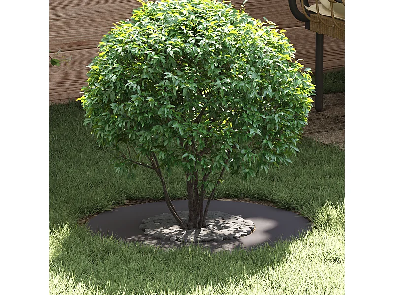 Pots en plastique Noir Plastique Moyen Empilable