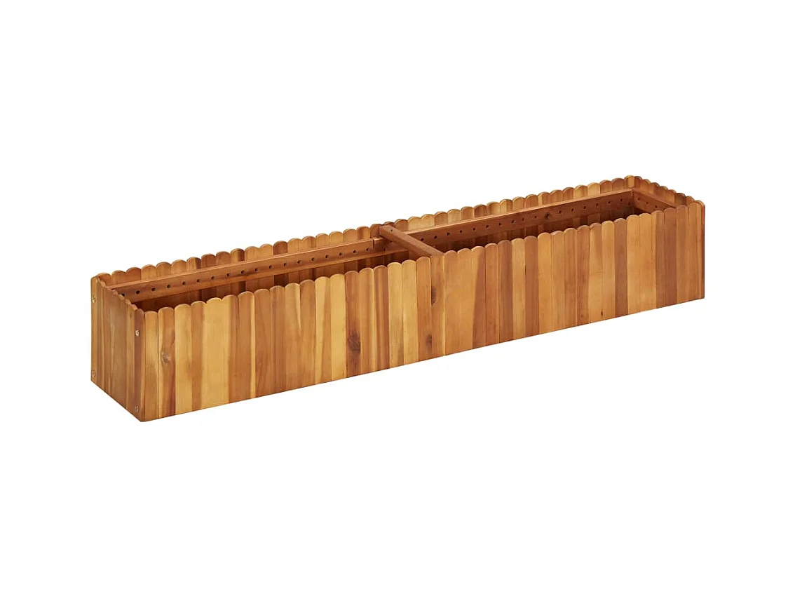 Lit surélevé de jardin 150x30x25 cm Bois massif d'acacia