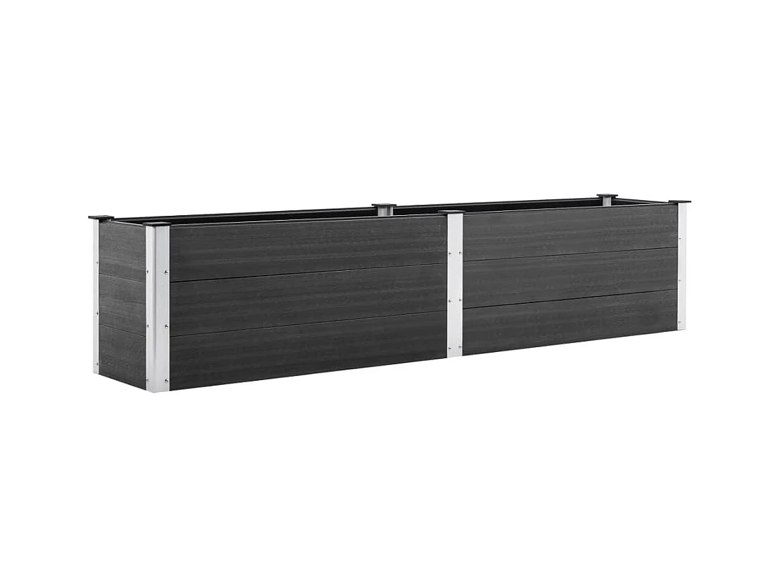 Bancal elevado 250x50x54 cm WPC Gris