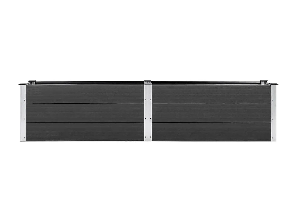 Verhoogd tuinbed 250x50x54 cm WPC Grijs