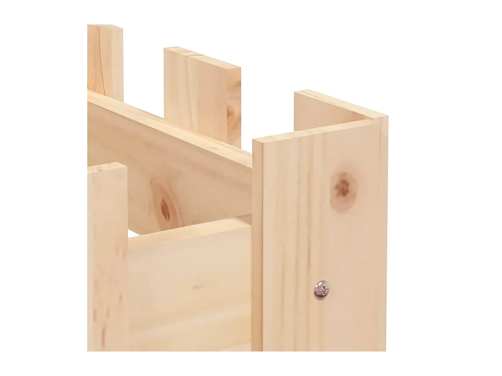 Lit surélevé de jardin design de clôture 200x30x30cm pin massif