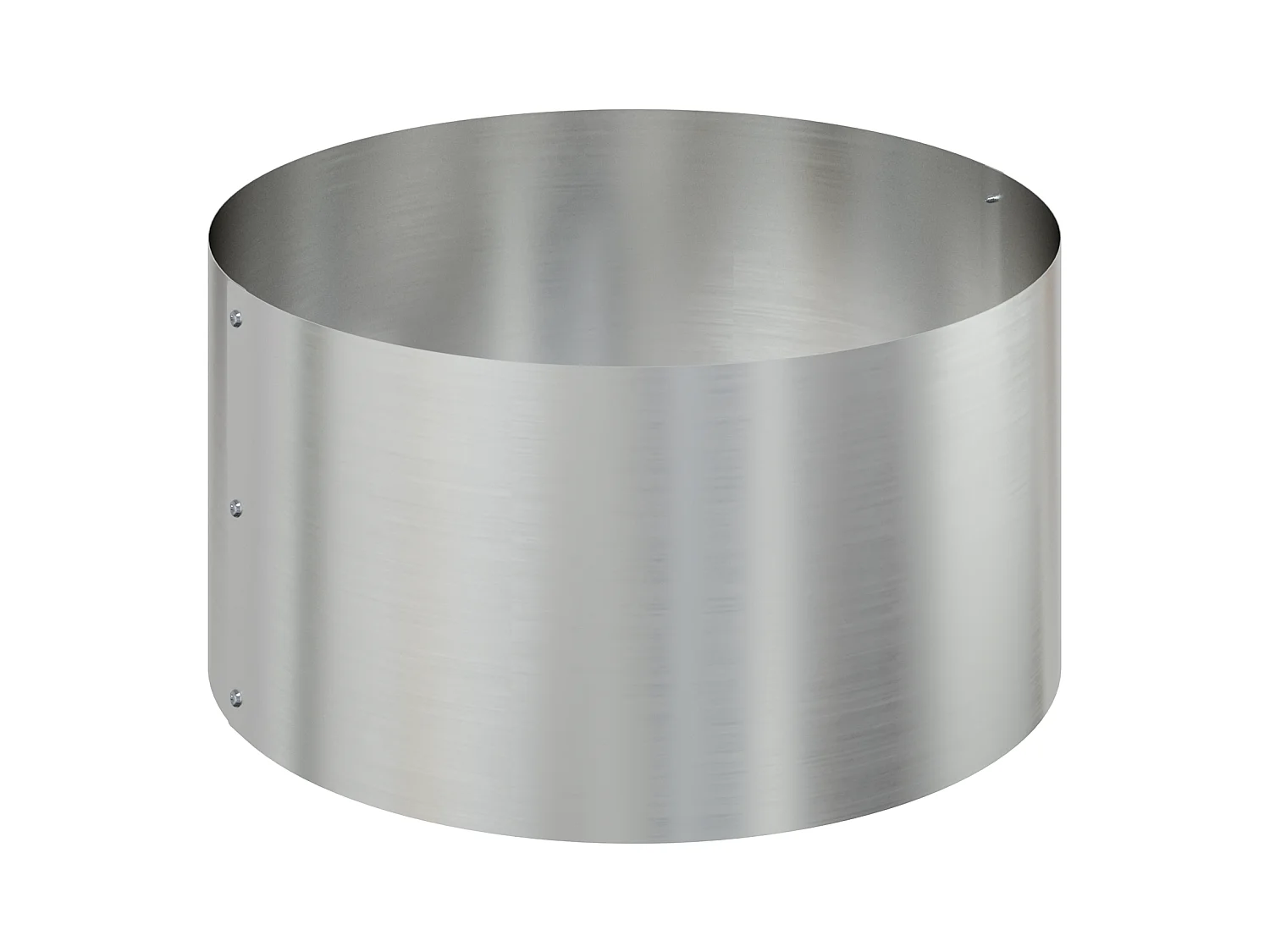 Metalen pot Gegalvaniseerd staal Ø 120 cm Duurzame grote ronde pot