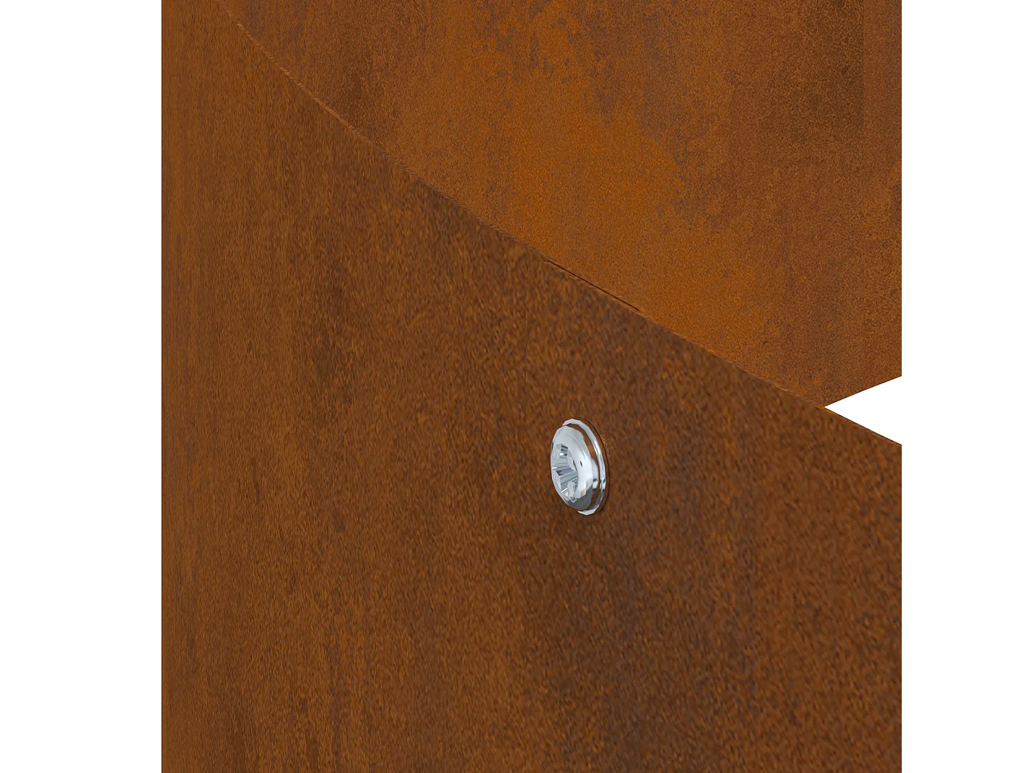 Pot en Métal Acier Corten Ø 120 cm Incrustations Décoratives