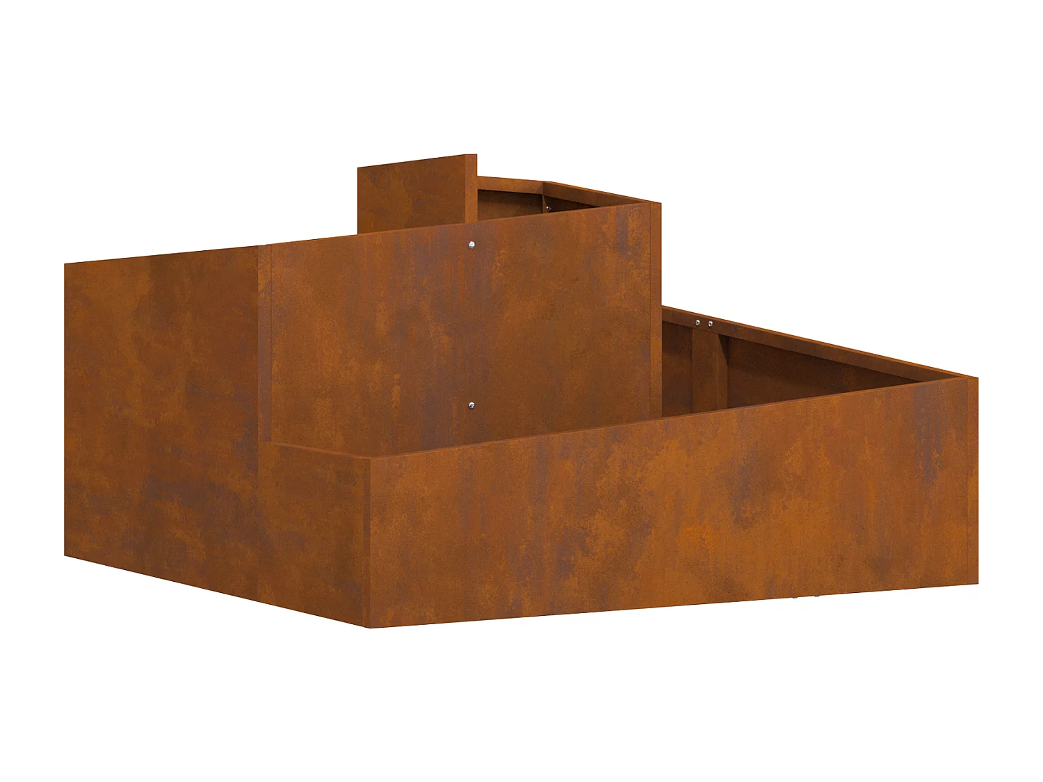 Plantenbak 80x80x50 cm van weerbestendig staal