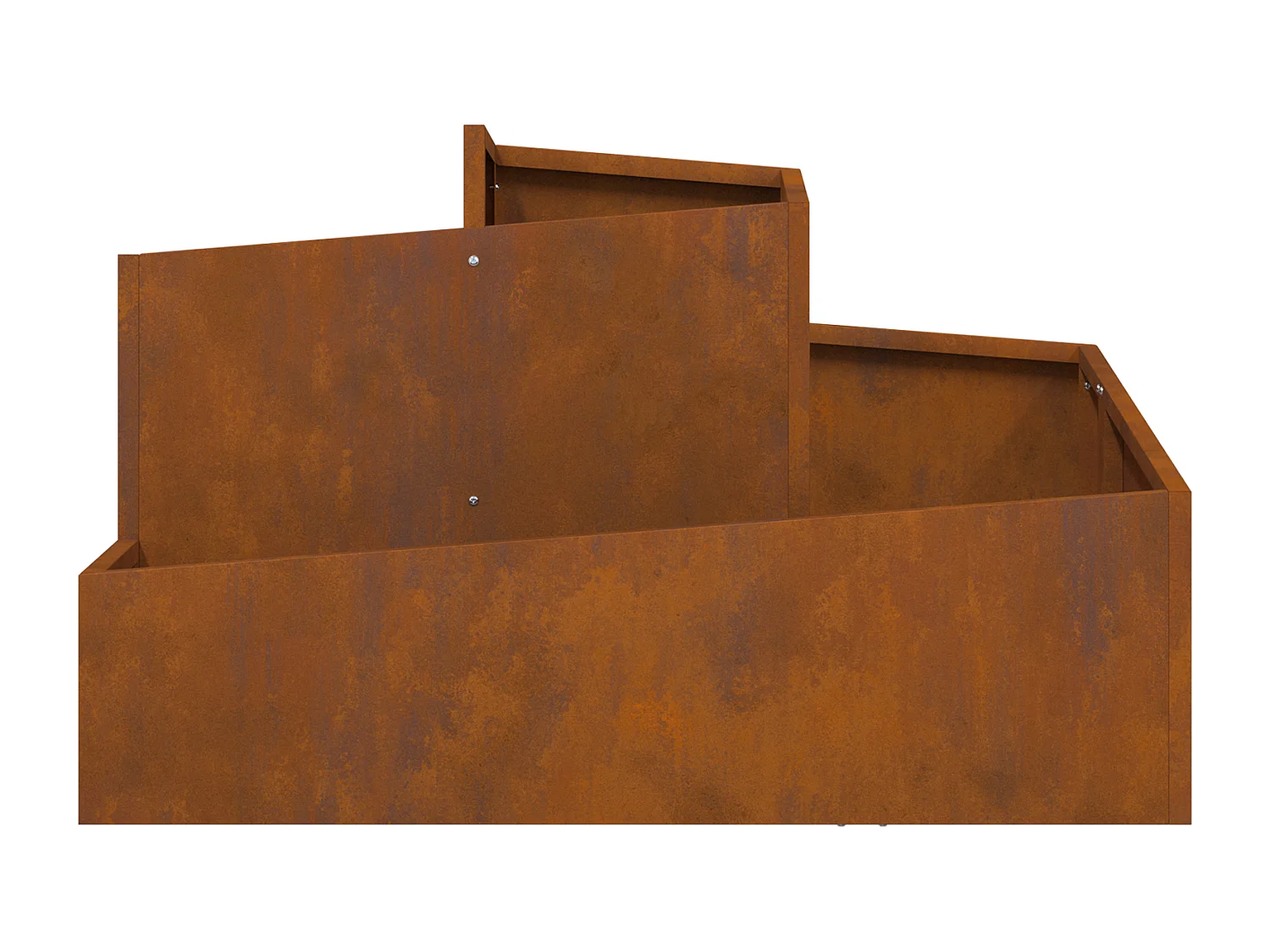 Plantenbak 80x80x50 cm van weerbestendig staal