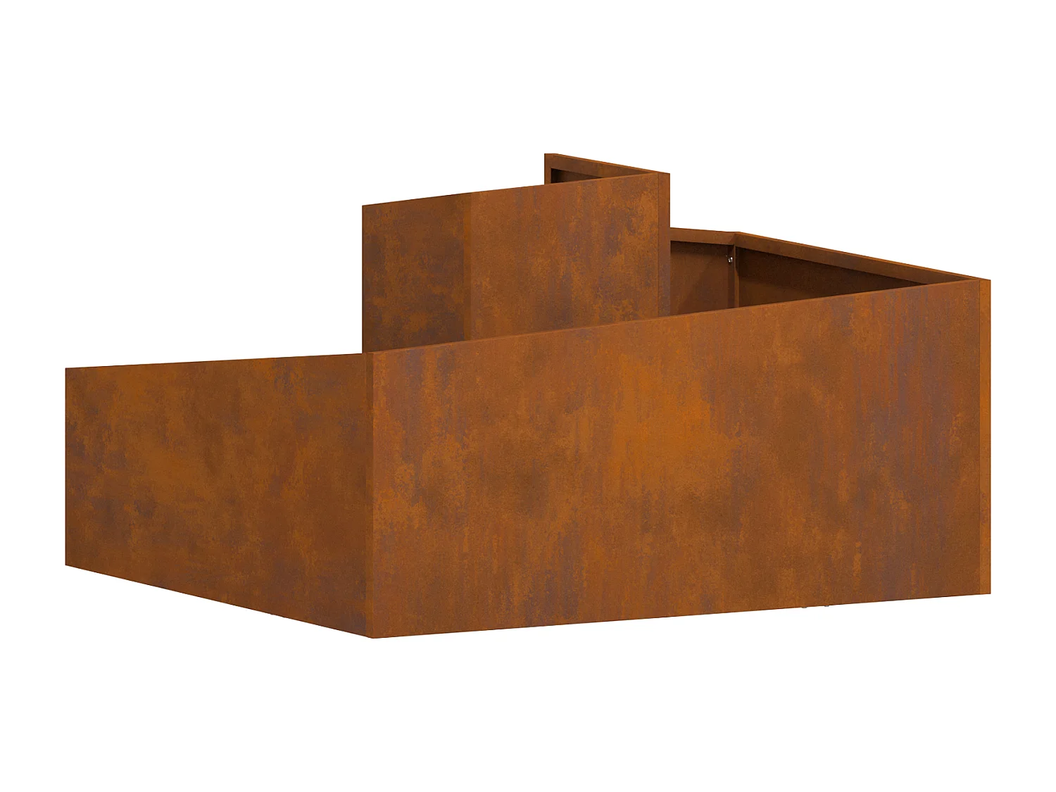 Plantenbak 80x80x50 cm van weerbestendig staal