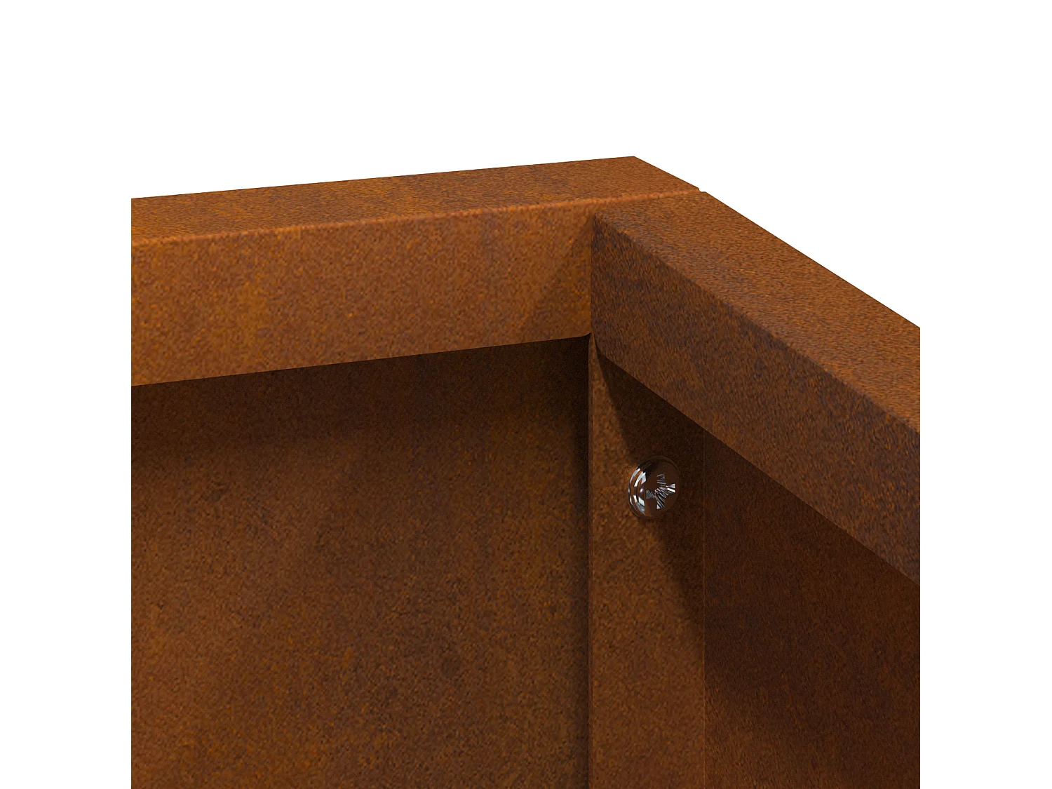 Plantenbak 80x80x50 cm van weerbestendig staal