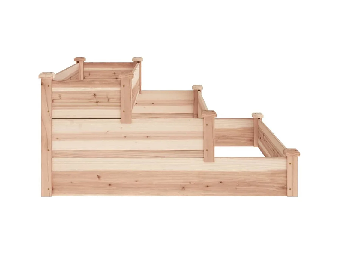 Lit surélevé de jardin 120x120x56 cm bois massif de sapin