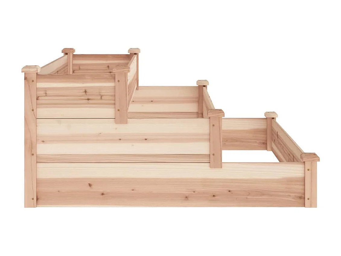 Verhoogd tuinbed 120x120x56 cm massief dennenhout