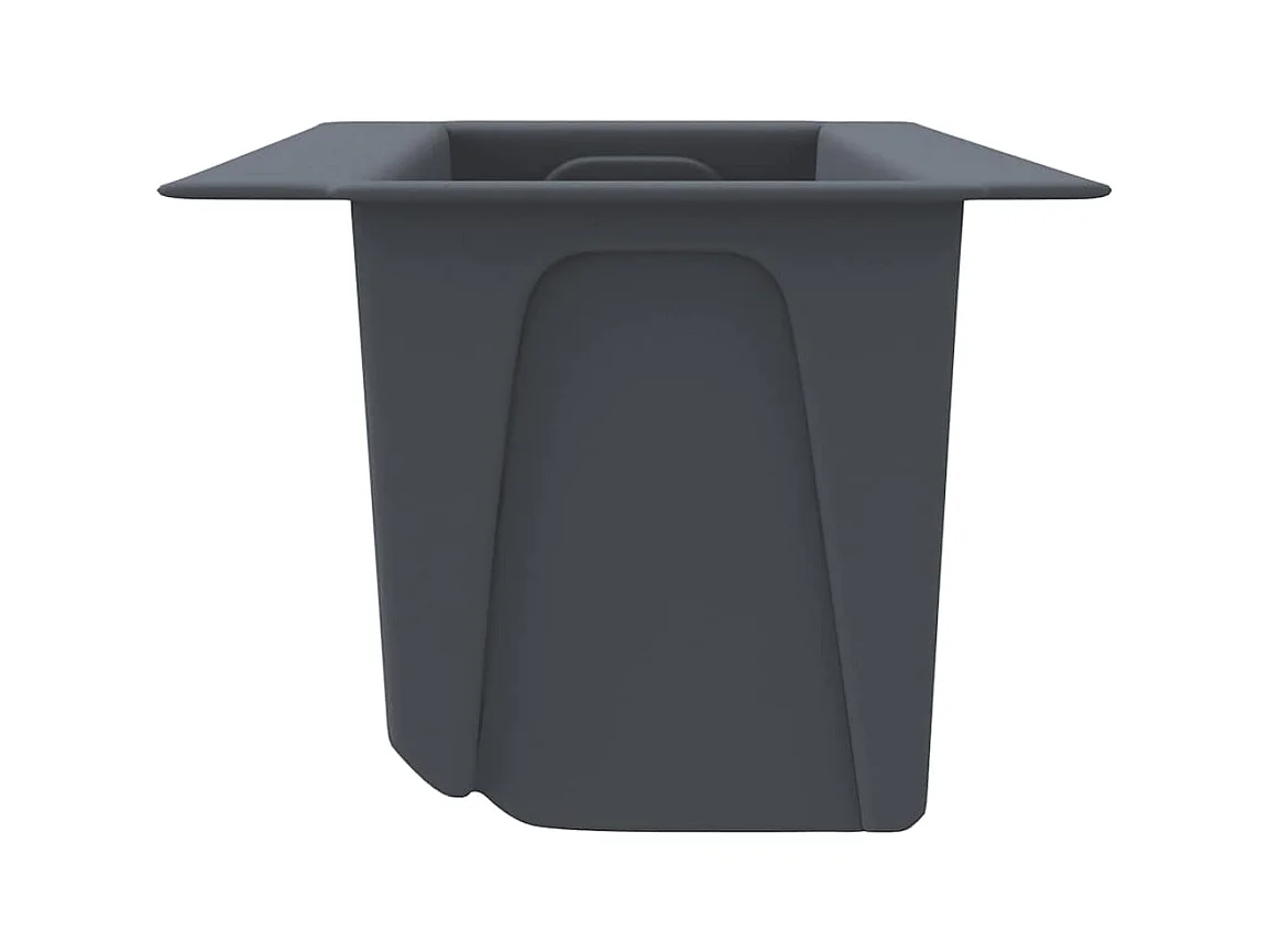 Bloembakken voor europallets 12 stuks Grijs 36x13,5x9,5cm PP