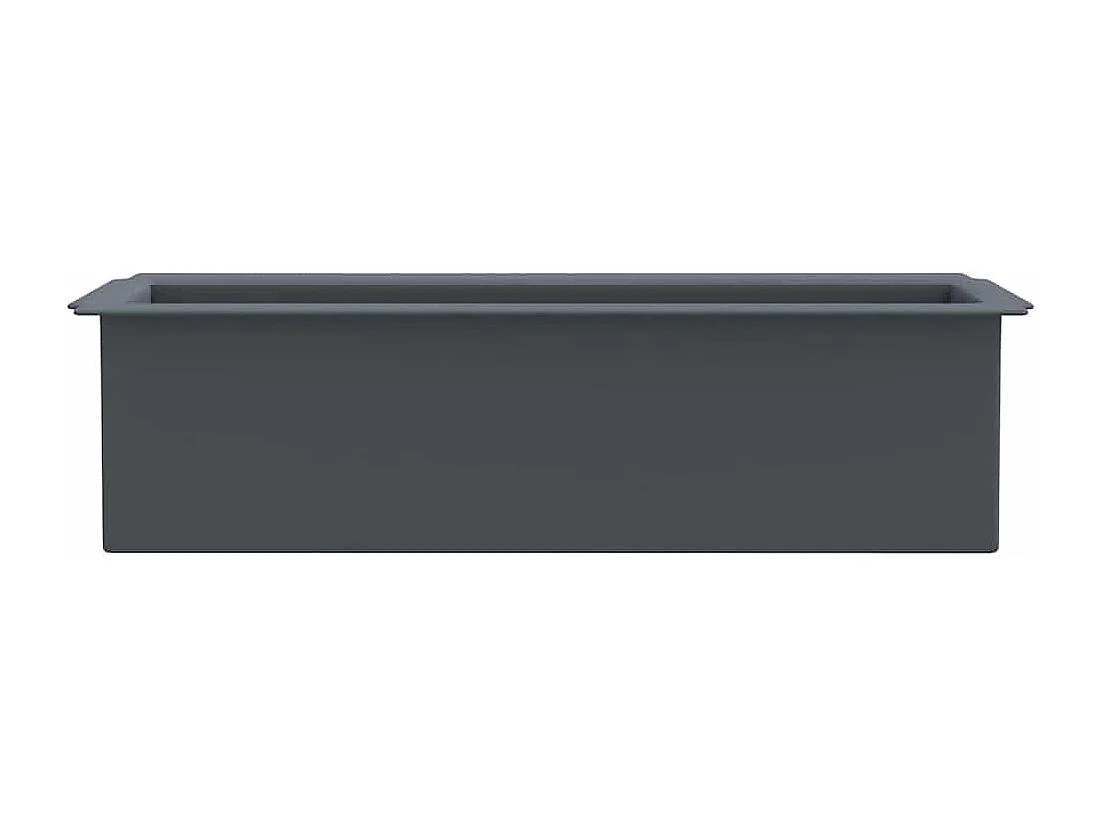 Bloembakken voor europallets 12 stuks Grijs 36x13,5x9,5cm PP