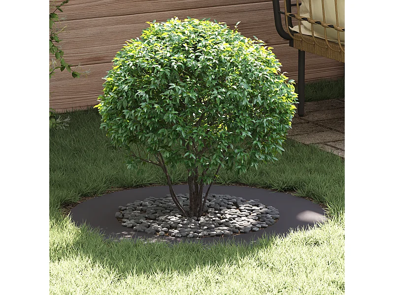 Pot en plastique Noir Plastique Grand Décorations Grand pot