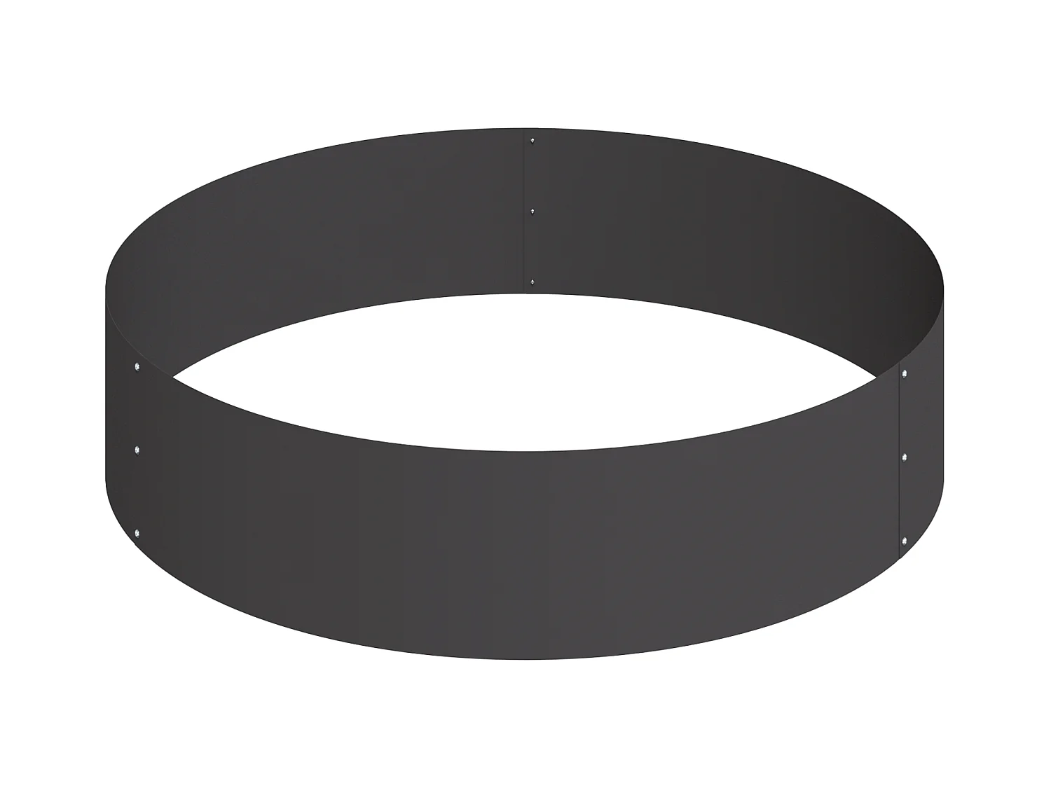 Metalen pot Staal/Zwart staal Grote modulaire metalen pot