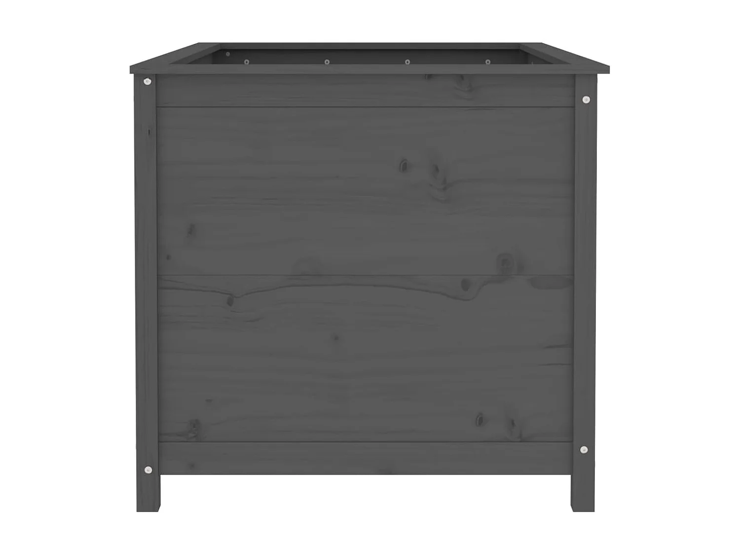 Lit surélevé de jardin gris 119,5x82,5x78 cm bois de pin massif