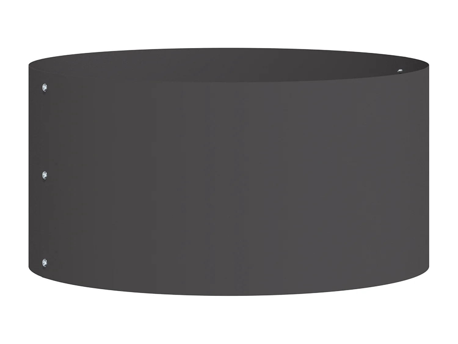 Pots de fleurs en plastique noir Noir Plastique Moyen Solide