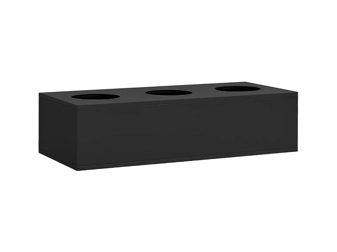 Boîte à fleurs de bureau Anthracite 90x40x23 cm Acier