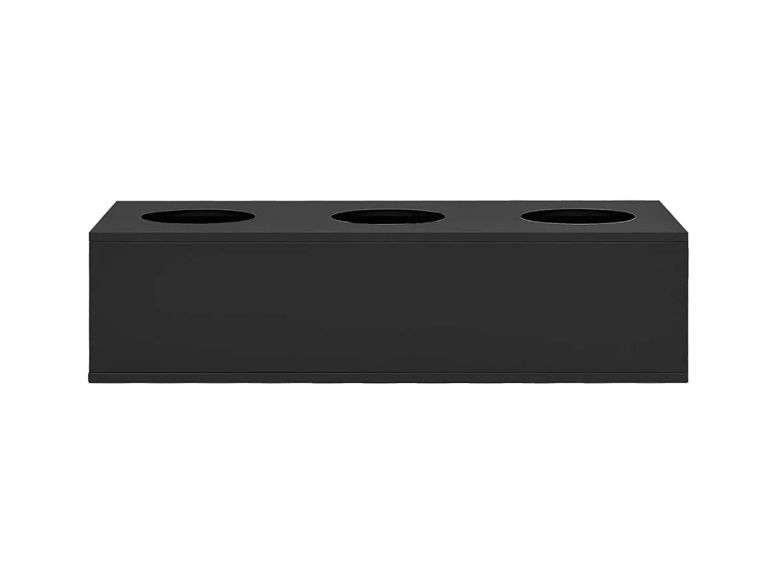 Boîte à fleurs de bureau Anthracite 90x40x23 cm Acier