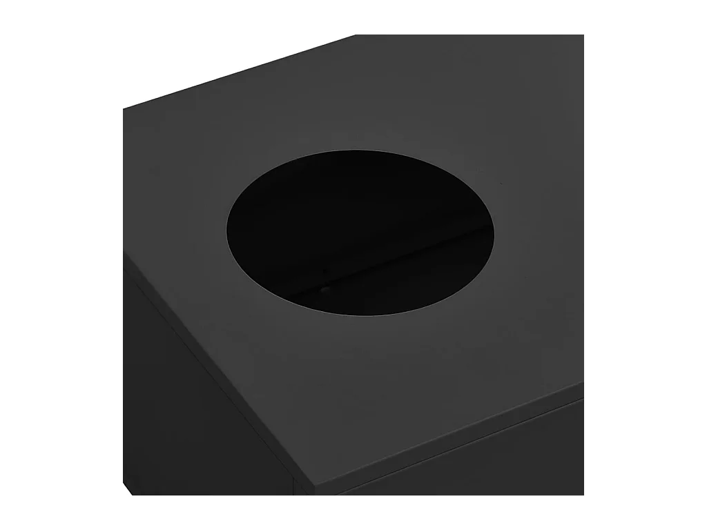 Boîte à fleurs de bureau Anthracite 90x40x23 cm Acier