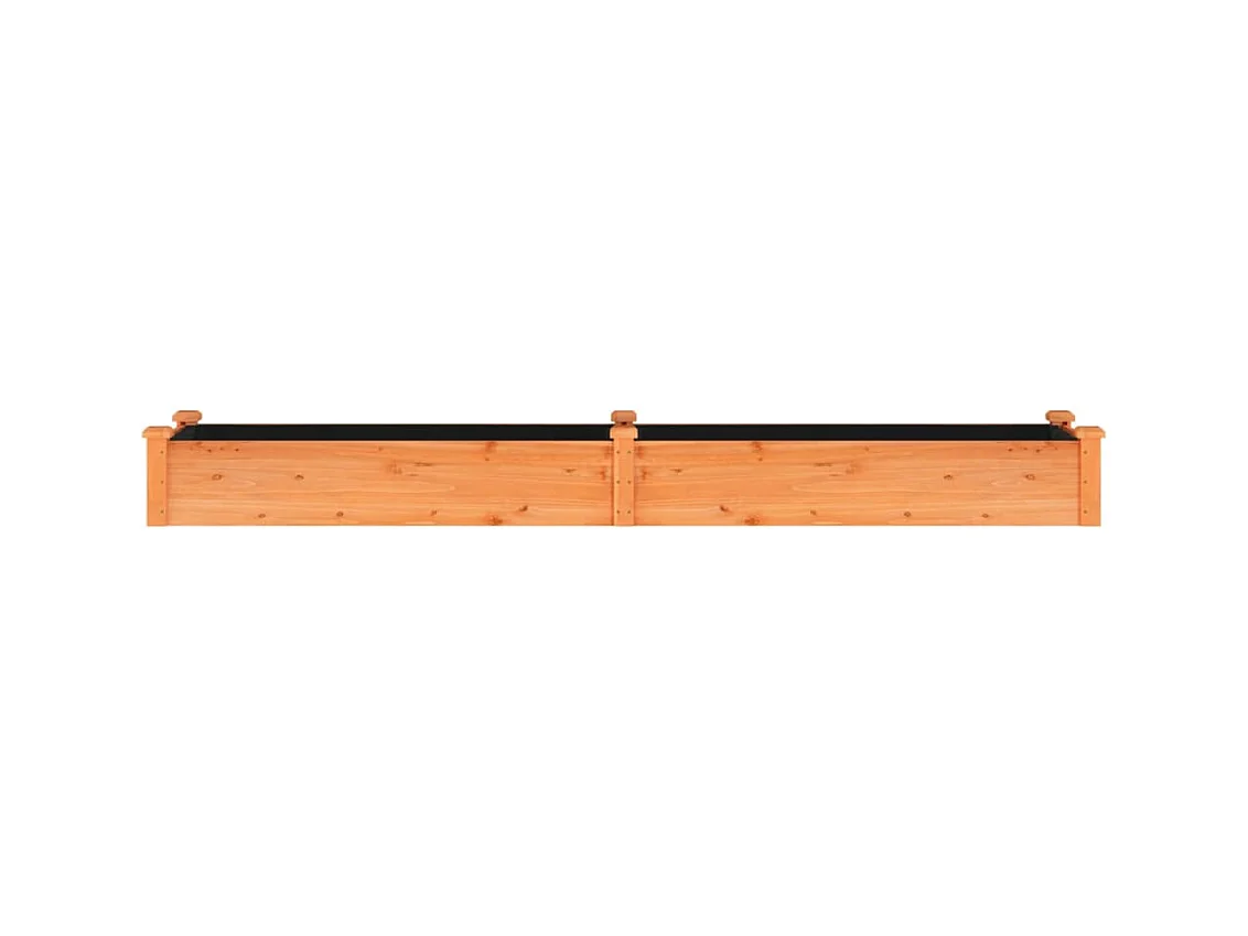 Lit surélevé de jardin doublure 240x45x25 cm bois massif sapin