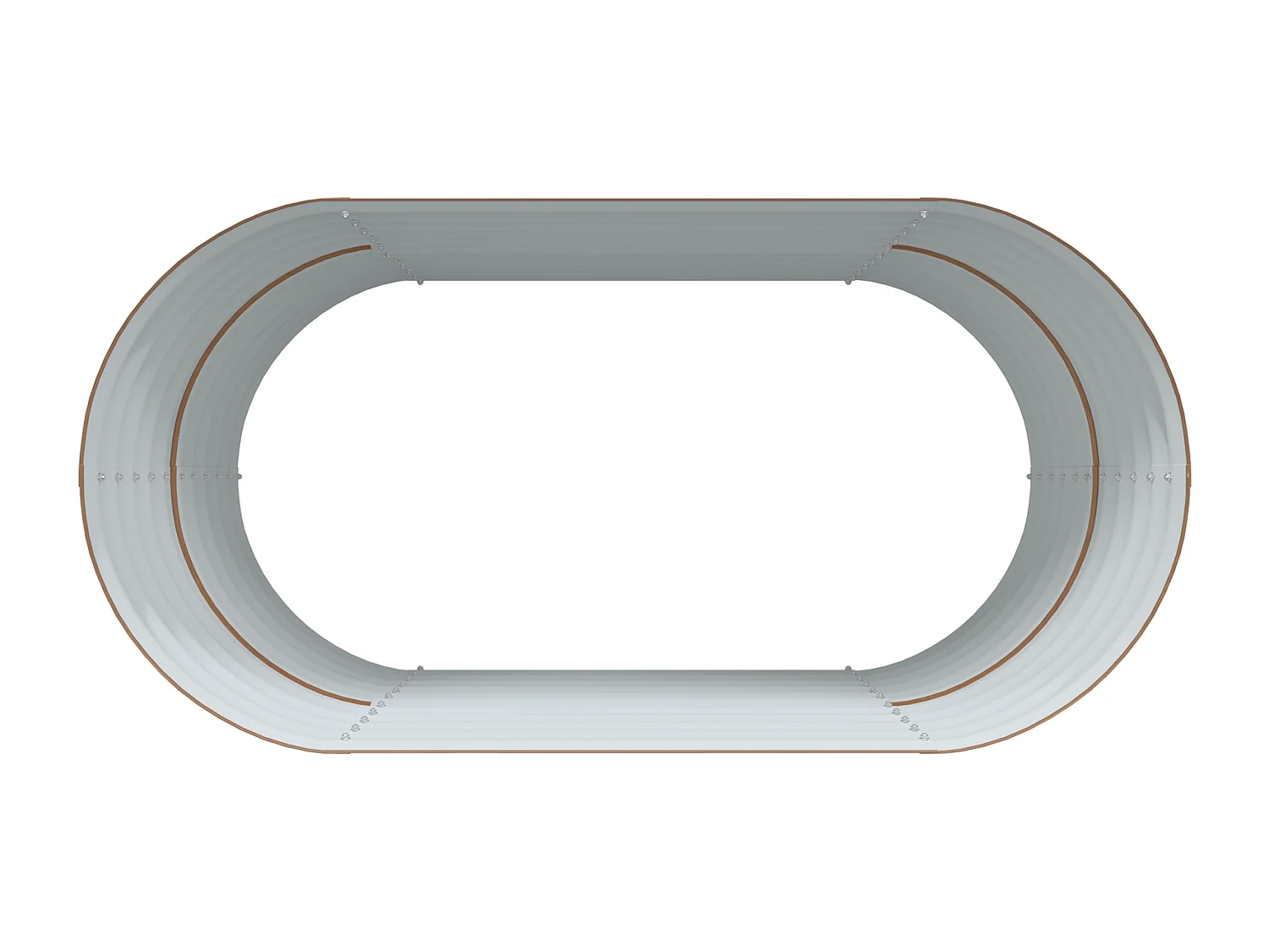 Jardin surélevé marron avec aspect bois 160x80x81 cm en acier