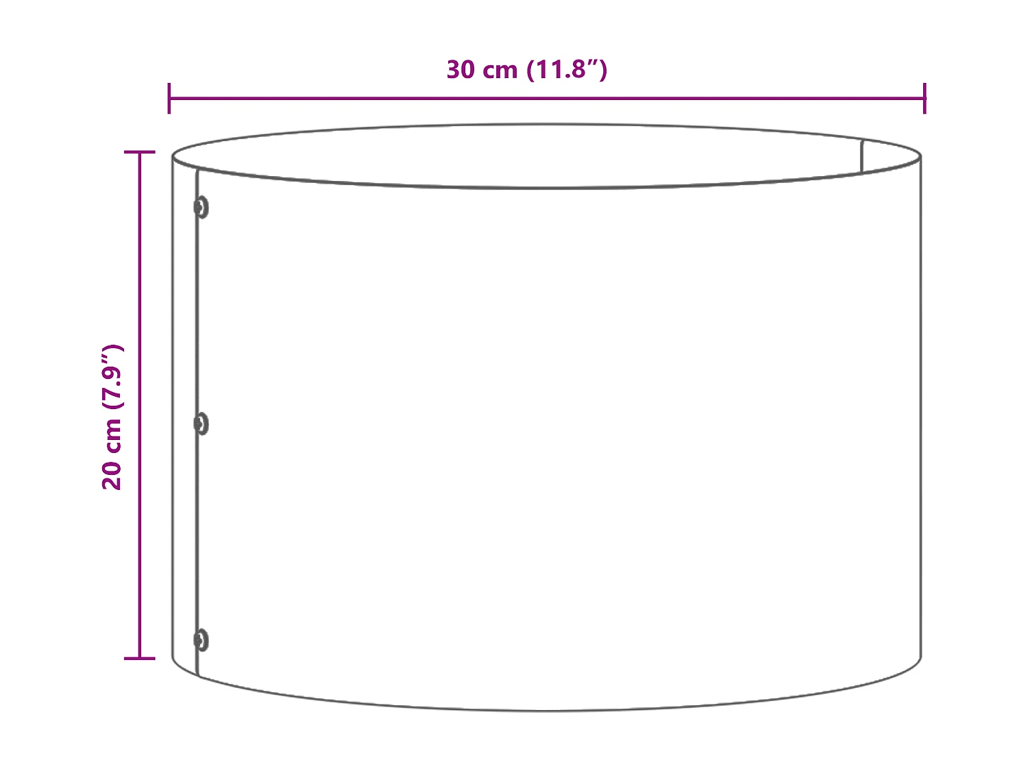 Pots en plastique noirs Noir Plastique Moyen Durable