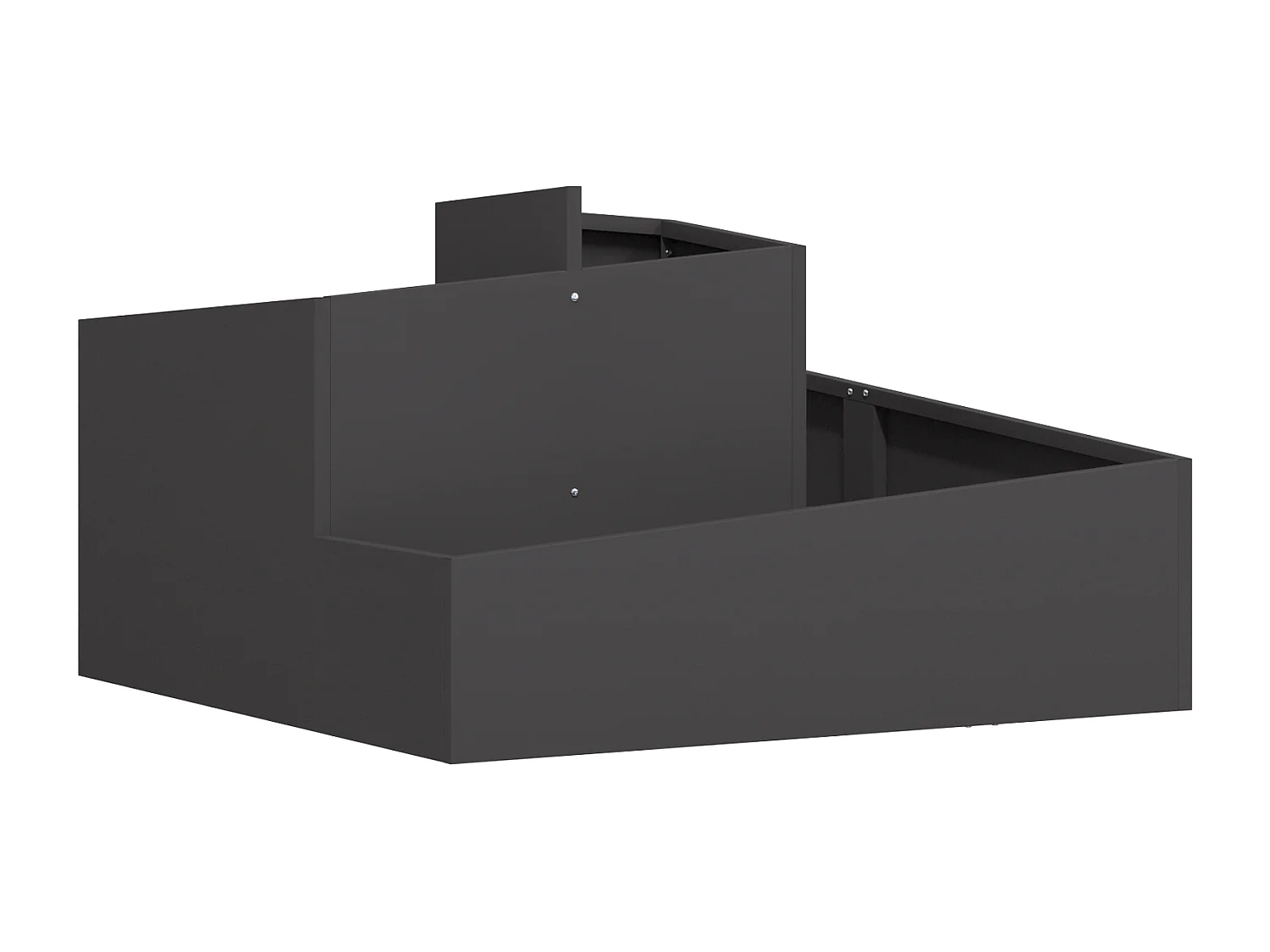 Pot Noir 80x80x50 cm Acier laminé à froid