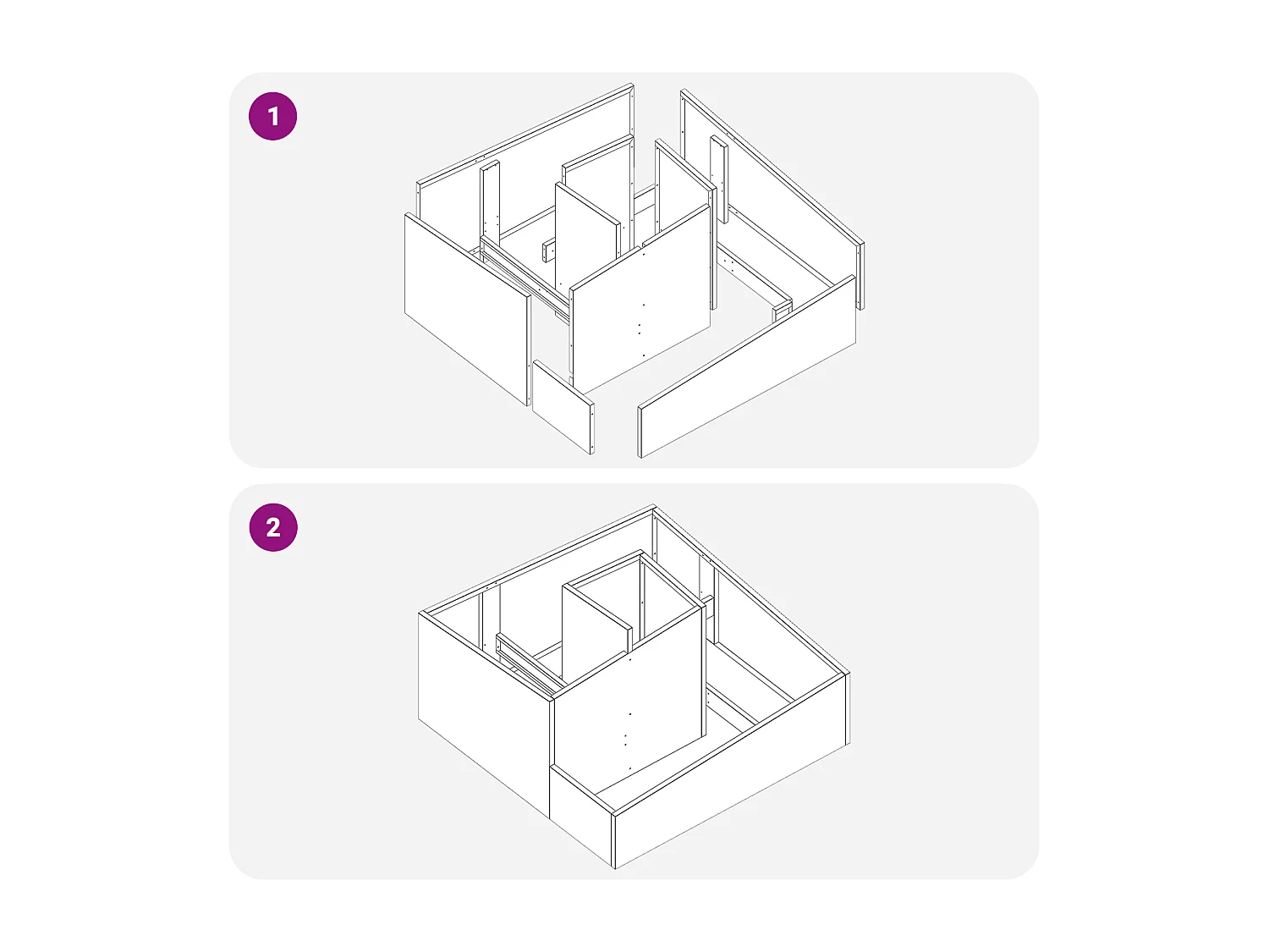 Pot Noir 80x80x50 cm Acier laminé à froid